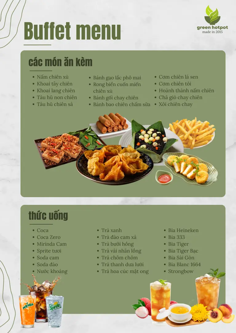 Vegetable buffet simulation with mixed greens and topping sections before proteins